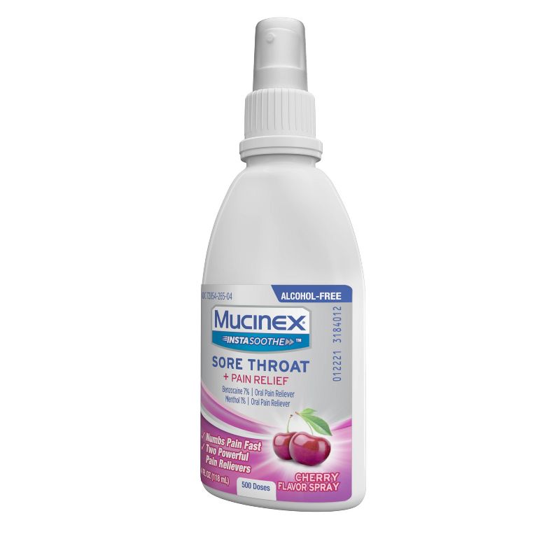 Mucinex Instasoothe Sore Throat Spray - Cherry - 4 fl oz, 4 of 7
