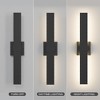 LamQee Long Outdoor Wall Lights Modern Exterior Lighting Fixtures for House LED Linear Outdoor Wall Sconce Outside Wall Mount Lighting - 4 of 4