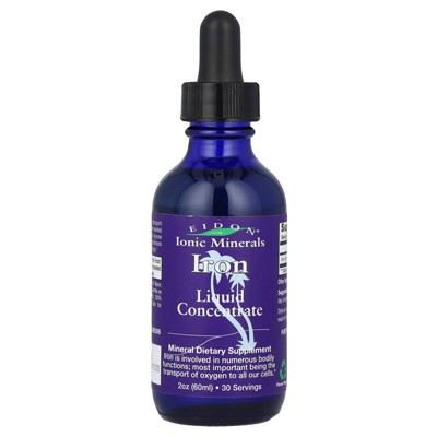 Eidon Ionic Minerals Iron, Liquid Concentrate, 2 oz (60 ml) (5 mg per Serving)