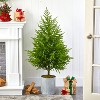 HomeStock  4.08 ft. Artificial Pine Tree in Pot for Indoor/Outdoor - 3 of 4