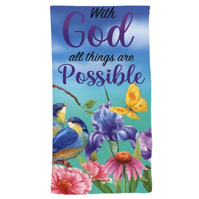 Briarwood Lane Spring Hand Towel 26x18 With God For Spring Towel