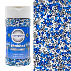 Mystic Sprinkles Shabbat Shimmer Nonpareil Mix 3.9oz - 1 of 4