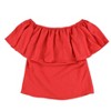 bar III Womens Ruffled Off the Shoulder Blouse - 2 of 2