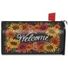 Briarwood Lane Fall Mailbox Cover  - Standard Size - Fall Flowers Welcome Magnetic For Fall Mailbox Cover - 2 of 2