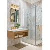 Bennington Collection 3-Bulb Glass Bath Fixture - Dimmable, Damp Rated, 22.25" Wide - 4 of 4