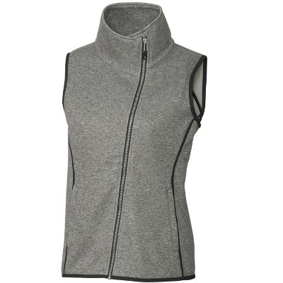 Cutter & Buck Mainsail Sweater-Knit Womens Full Zip Vest