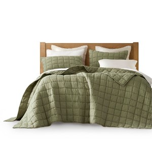 Alsace Flax Linen Garment Washed Quilt Set - 1 of 4