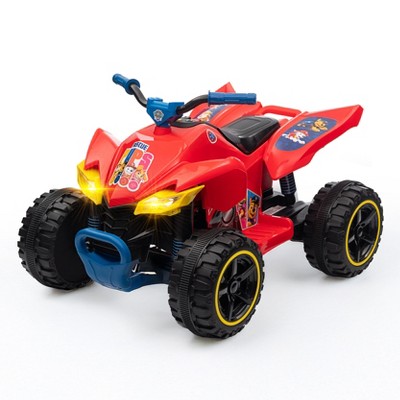 PAW Patrol 12V Kids ATV Ride-On with Rechargeable Battery, LED Headlights, Easy Start, Rugged Wheels, Forward & Reverse, Comfy Seat