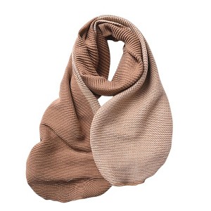 Anna-Kaci Women's Color Block Scarf with Soft Cozy Fabric Modern Neutral Tones and Textured Design - 1 of 4