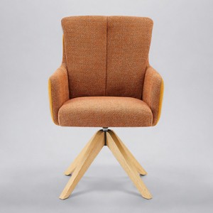 Art Leon Fabric Upholstered Swivel Home Office Desk Chair - 1 of 2
