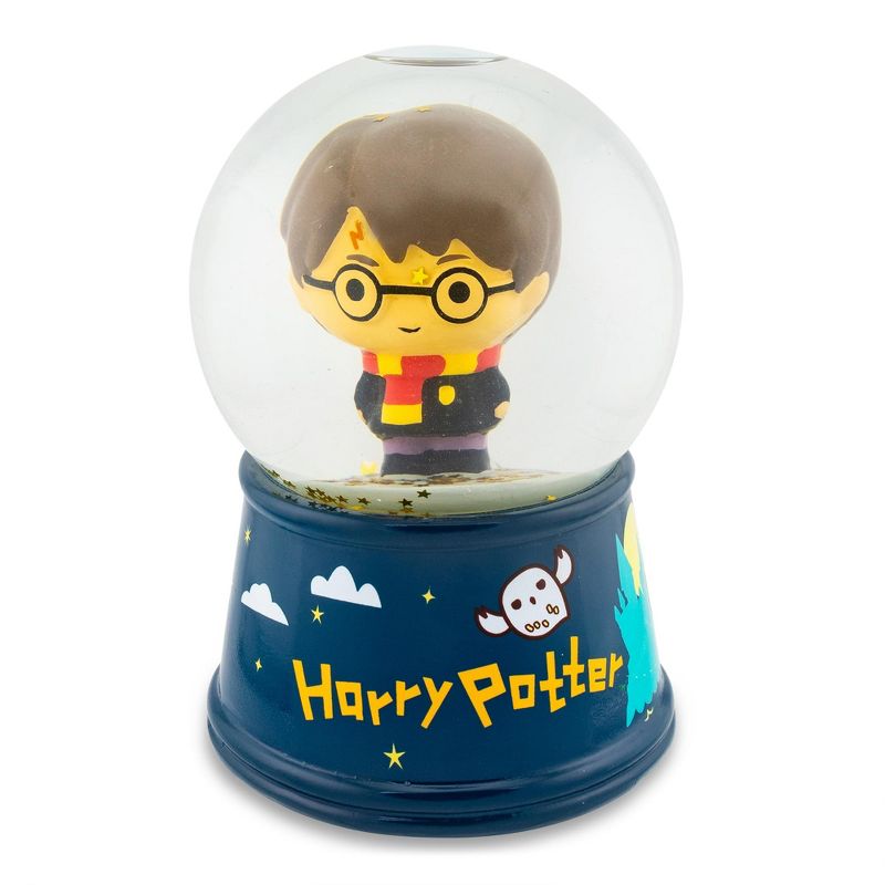 Silver Buffalo Harry Potter Chibi Characters 6-Inch Light-Up Snow Globe, 3 of 10