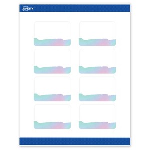 Avery Rectangle Shipping Labels, Watercolors Design, 2" x 3", 80ct - 1 of 4