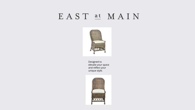 Kristine Rattan Dining Chair Gray - East At Main, 2 of 5, play video