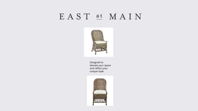 Monika Rattan Dining Chair Gray - East at Main, 2 of 10, play video