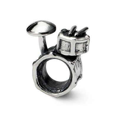 Black Bow Jewelry Sterling Silver Drum Set Bead Charm