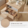 18" Mid Century Nightstand wtih Charging Station, End Table Side Table with 2 Drawers for Bedroom, Living Room - 4 of 4