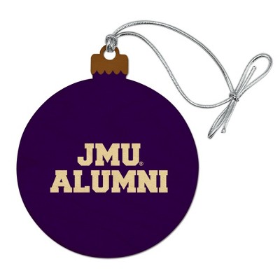 James Madison University Alumni Wood Christmas Tree Holiday Ornament