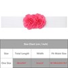 INSPIRE CHIC Women's Large Chiffon Rose Double-Flower Elastic Stretch Wide Corset Waist Belt 1 Pc - 4 of 4