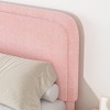 Twin Size Upholstered Platform Bed with Headboard - 4 of 4