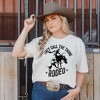 Simply Sage Market Women's Call The Thing Rodeo Stars Short Sleeve Garment Dyed Tee - 2 of 2