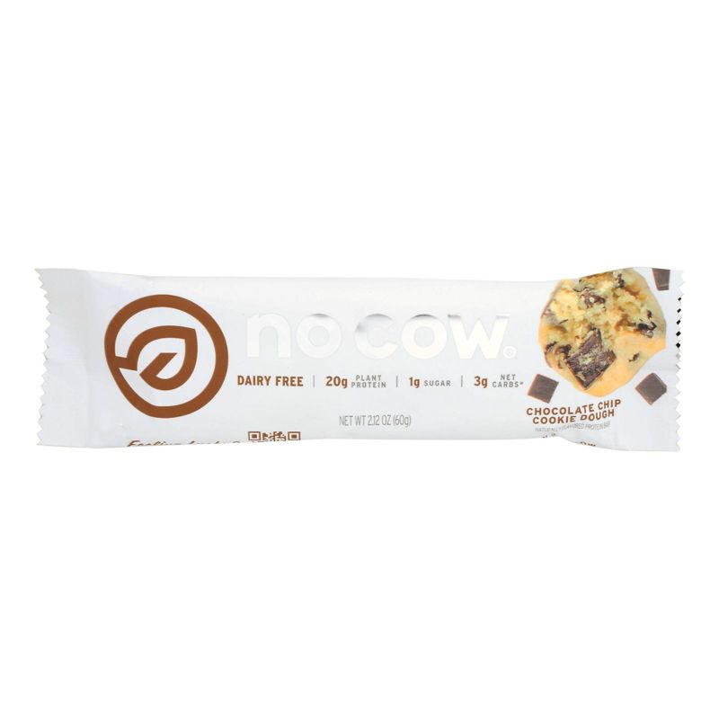 No Cow Chocolate Chip Cookie Dough Protein Bar - 12 bars, 2.12 oz, 2 of 5