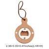 Unique Bargains Bottle Opener Magnetic Wood Round Handle Magnet Wood Light Brown 2.36"x3.35"x0.47" 1 Pcs - 3 of 4