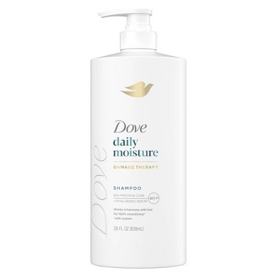 Dove Beauty Daily Moisture Hair Shampoo Pump with Hyaluronic Serum & Bio-Protein Care - 28 fl oz