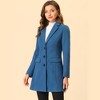 INSPIRE CHIC Women's Notched Lapel Single Breasted Outwear Fall coat - 2 of 4