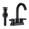 Centerset Bathroom Sink Faucet with 2 Handles and Included Pop-Up Drain Assembly - 2 of 3