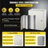 VEVOR NEMA Steel Case, 20x16x8'' NEMA 4X Metal Electric Enclosure, IP66 Water & Dust Resistant, Includes Mounting Plate, Gray-white - 4 of 4
