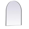 Elegant Lighting Metal Frame Arch Mirror 30x36 Inch in Silver - 3 of 4