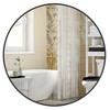 Round Mirror, Bathroom Mirror for Wall, Metal Frame, Easy to Install Ink Black - 2 of 4