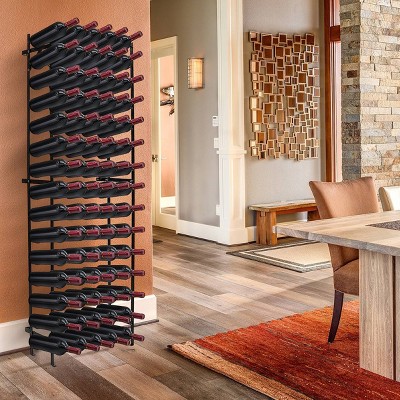 75 Bottle Capacity Freestanding Wine Rack Black - Sorbus