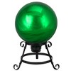 Northlight 10" Emerald Green Shiny Outdoor Garden Gazing Ball - 2 of 3