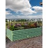 2pcs Galvanized Raised Garden Bed,Deep Root Planter Box for Vegetables,Flowers,Herbs-Large Metal Raised Garden Bed Kit Outdoor - 2 of 4