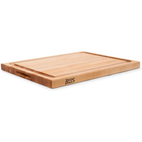 John Boos Large Chop-n-slice Maple Wood Cutting Board For Kitchen, 20  Inches X 14 Inches, 1.25 Inches Thick Edge Grain Rectangle Butcher Boos  Block : Target