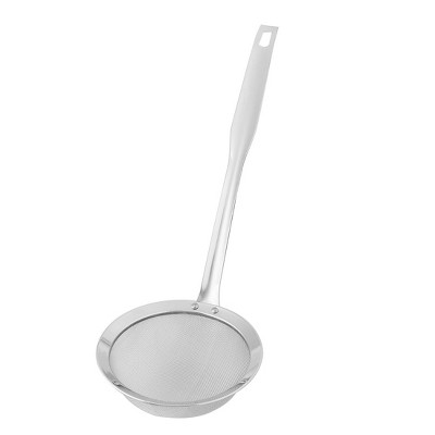 Unique Bargains Home Kitchen Stainless Steel Food Noodles Dumpling Mesh Ladle Strainer 4.5 Dia 1 Pc