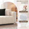 114" Oversized Corduroy 3-Seater Curved Sectional Sofa with Footstool - 4 of 4