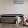 NicBex Modern 49" Storage Bench Upholstered Accent Stools with Button Tufted for Bedroom and Entryway - 3 of 4