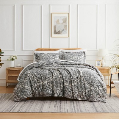 Southshore Fine Living Ashanti Oversized 3-piece Duvet Cover Set Grey ...