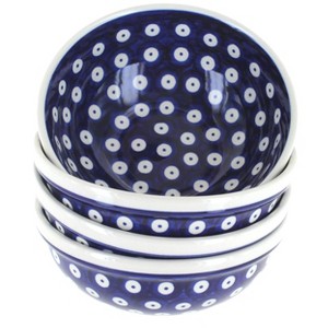 Blue Rose Polish Pottery M089 Manufaktura Dessert Bowl Set - 1 of 2
