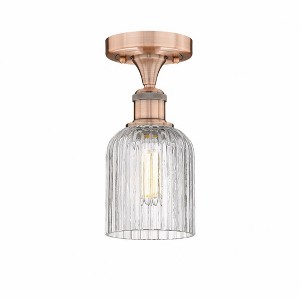 Bridal Veil - 1 Light Semi-Flush Mount In Art Deco Style-9.13 Inches Tall and 5 Inches Wide - 1 of 1