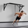 VEVOR Pull Up Bar, Multi-Grip Wall Mounted Pull Ups, 50 in Width, Steel Upper Body Workout Bars with Hangers, 440 lbs Weight Capacity, Black - 2 of 4