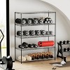 NicBex 71.65" 5-Tier Bookshelf with Wheels & Storage Shelf Liners Bookcases for Living Room Home Office - image 3 of 4