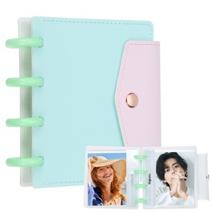 Unique Bargains Detachable Kpop Photocard Holder Book with Mushroom Button - 1 of 4