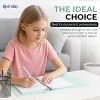 3 Ring Binder (4 Pack) Pastel Flexible Binders Round Ring with Pocket, for School Supplies in Blue, Purple, Pink and Green - 4 of 4