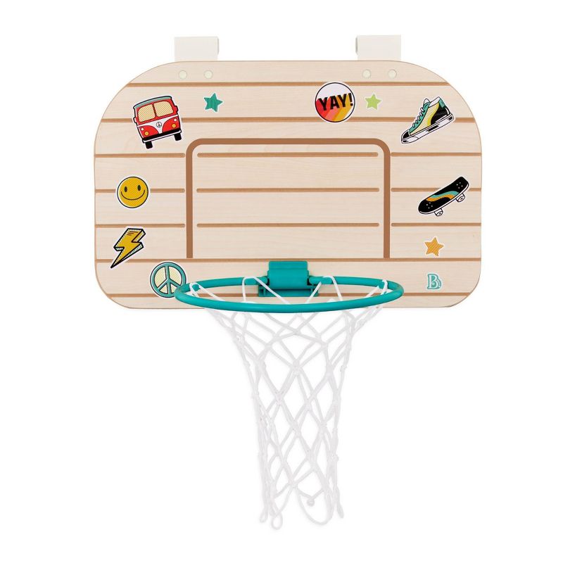 B. sports Wooden Over-the-Door Basketball Hoop, 4 of 8