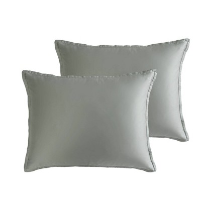 Riverbrook Home 8pc Queen Noble Tencel Comforter Bedding Set Sage Green: Luxury Reversible Midweight Sateen with Decorative Pillows — фото 2