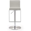 Amalfi Performance Vegan Leather Adjustable Stool White  15"W x 17.5"D x 40.1"H - 3 of 4