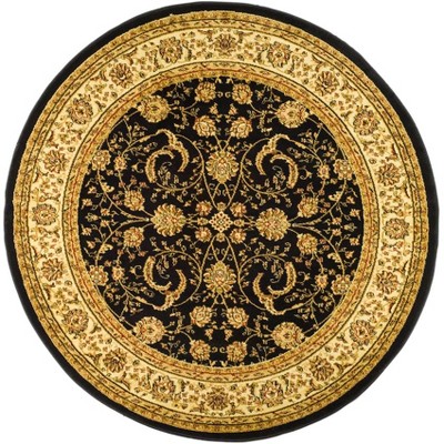 Lyndhurst Lnh219 Power Loomed Area Rug - Black/ivory - 5'3